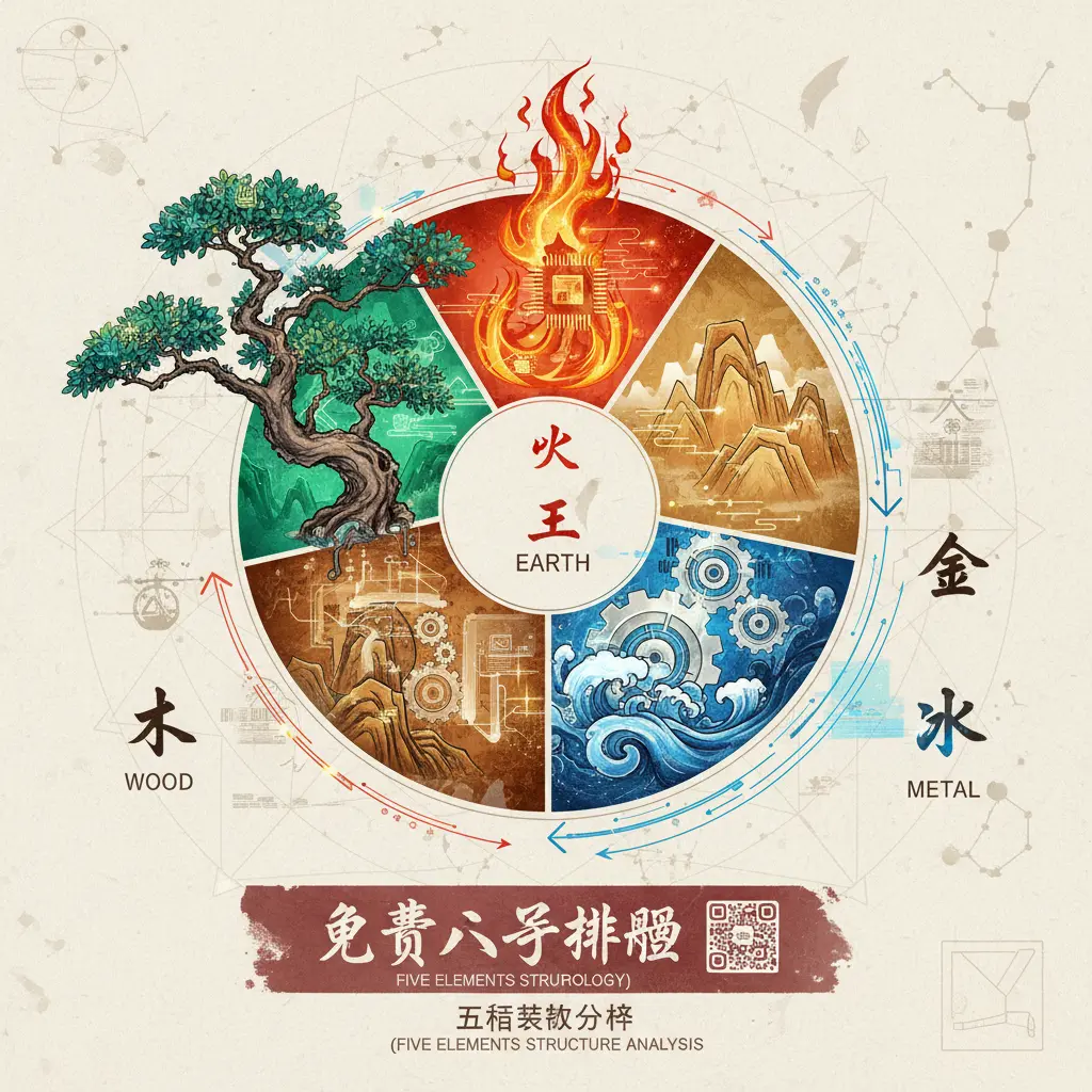 免費八字排盤 - 五行結構