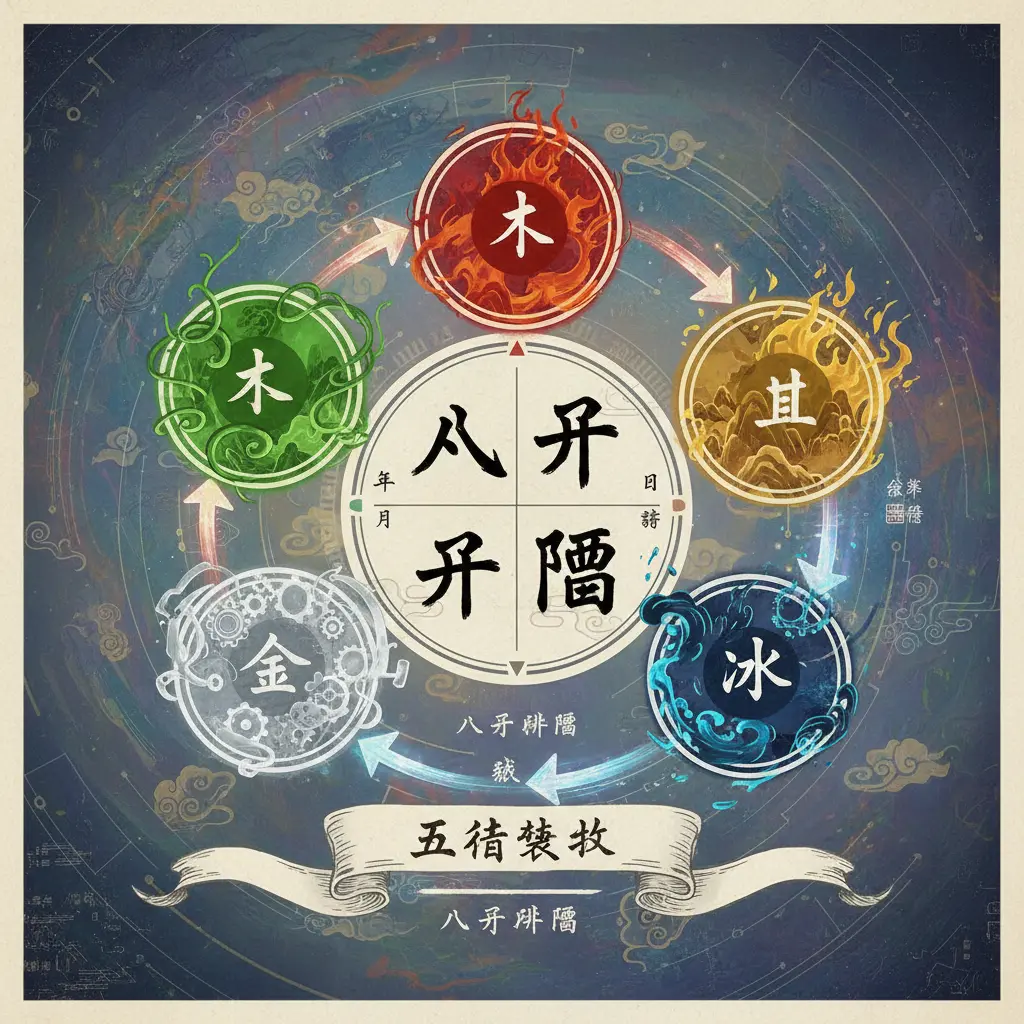 八字排盤 - 五行結構
