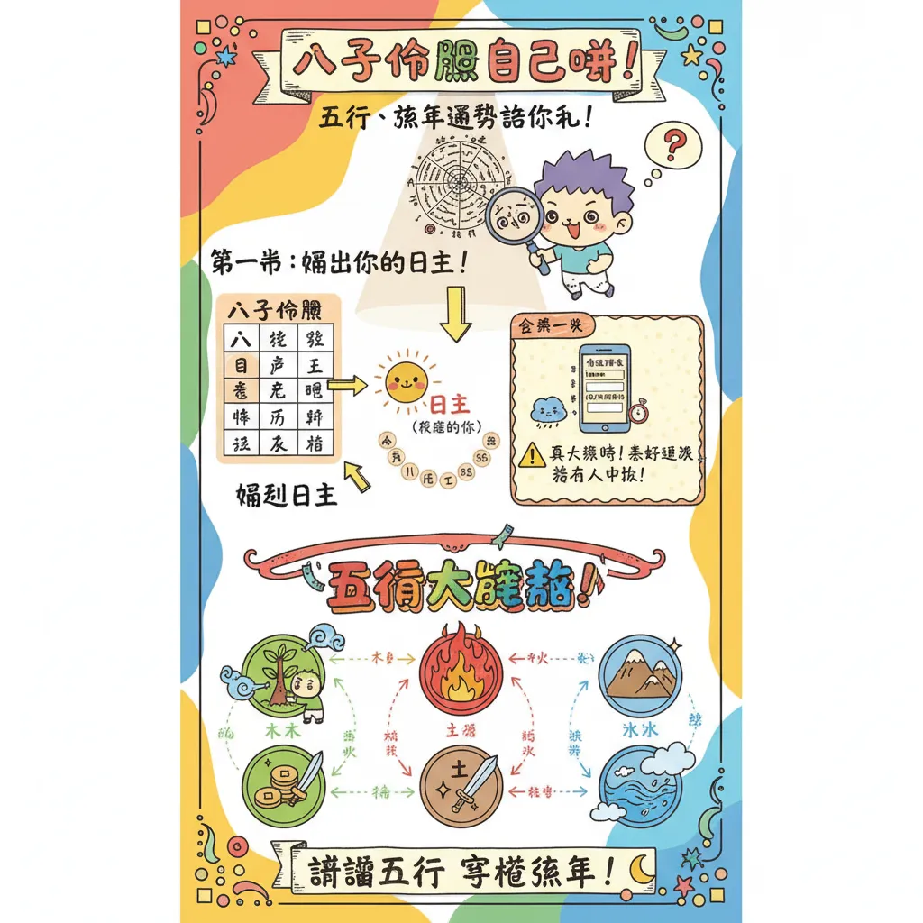 八字排盤教學：點樣睇透五行同流年運勢？