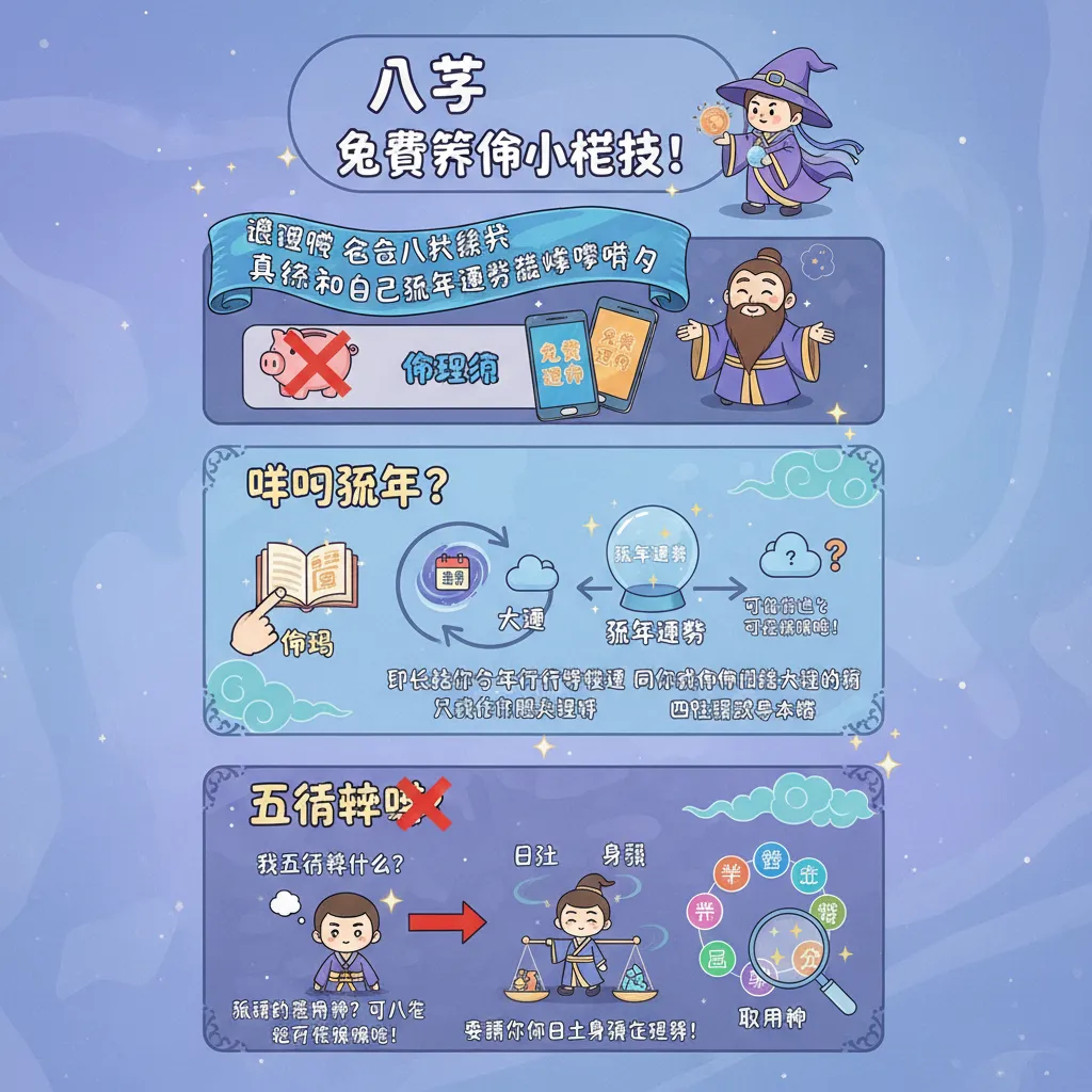 想知自己流年運勢？免費算命教你睇命局