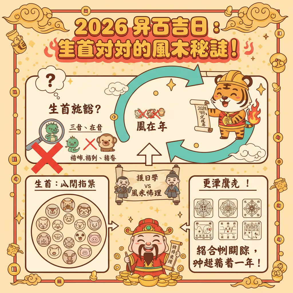 風水生辰八字新年習俗天干地支開運開工吉日十二生肖奇門遁甲財運祭拜儀式事業運勢開工拜神健康運風水佈局幸運色流年運勢開運祕訣桃花運貴人運趨吉避兇