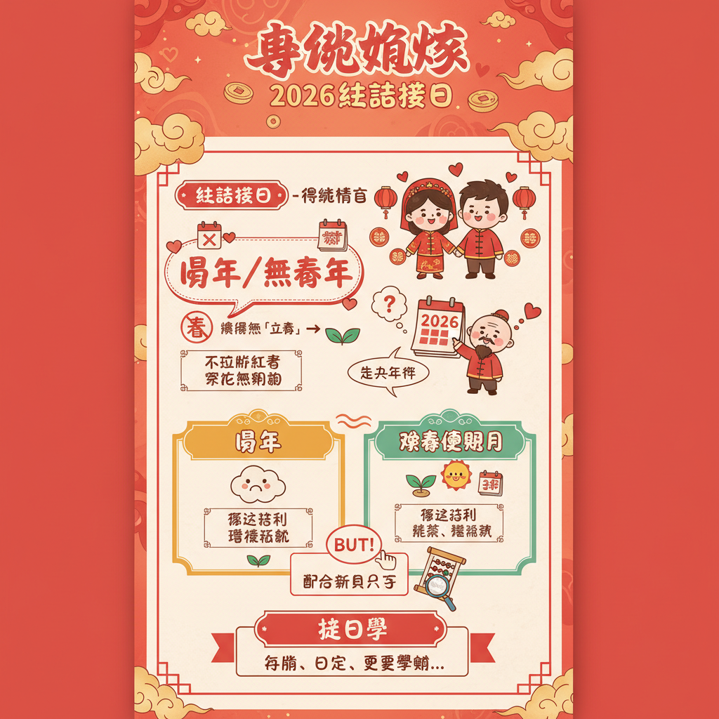 命理農曆通勝吉日結婚傳統禁忌盲年傳統婚嫁中式婚禮紅白事宜嫁娶良辰吉日盲年沖煞趨吉避兇嫁娶吉日傳統習俗夾八字三娘煞婚禮禁忌