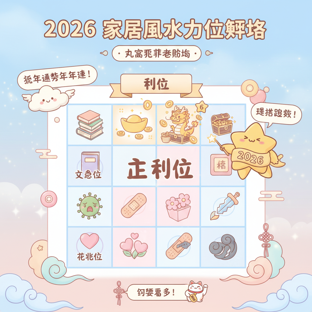 風水佈局生肖運程犯太歲病位術數十二生肖九宮飛星家居風水文昌位玄學方位吉凶趨吉避兇化解煞氣提升事業運避開兇位招桃花人緣健康運風水擺設病位化解九宮飛星佈局